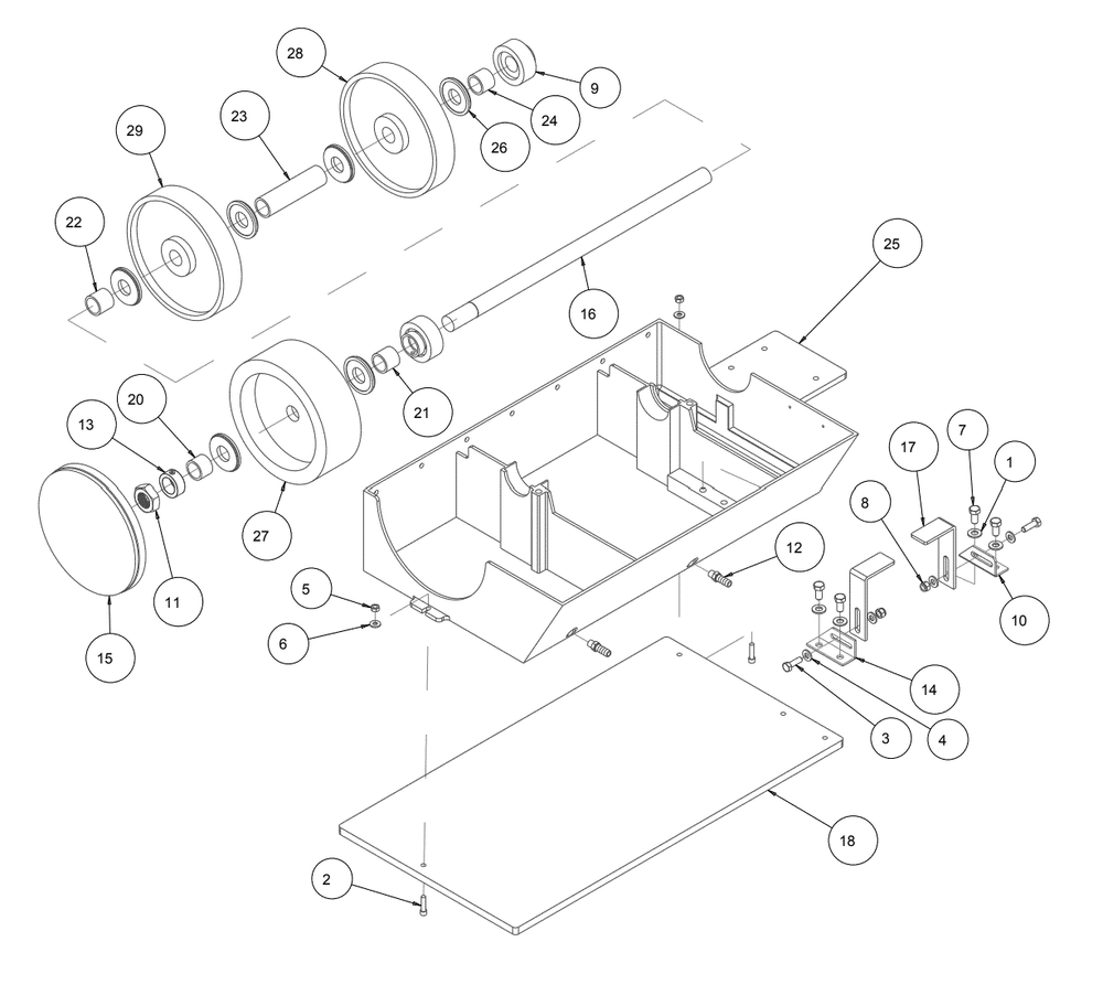 Section 01 Diagram and Parts List for GP8 168077 MK Diamond Workbench